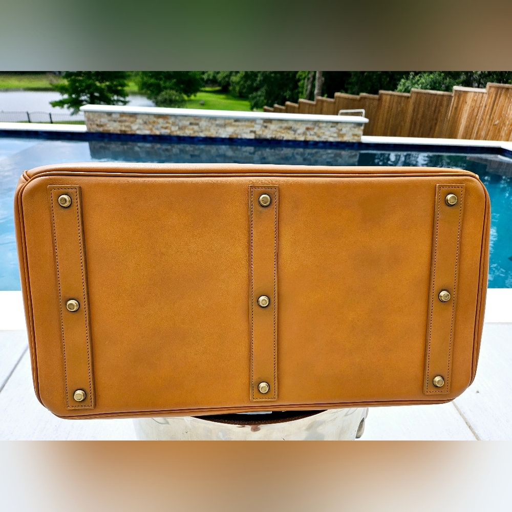 Hermes Birkin Natural Hide Leather HAC 50 Travel Bag - Picture 4 of 16